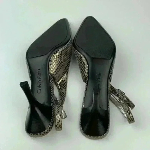 New Calvin Klein heels size 6.5 Deema gray suede - Picture 6 of 12